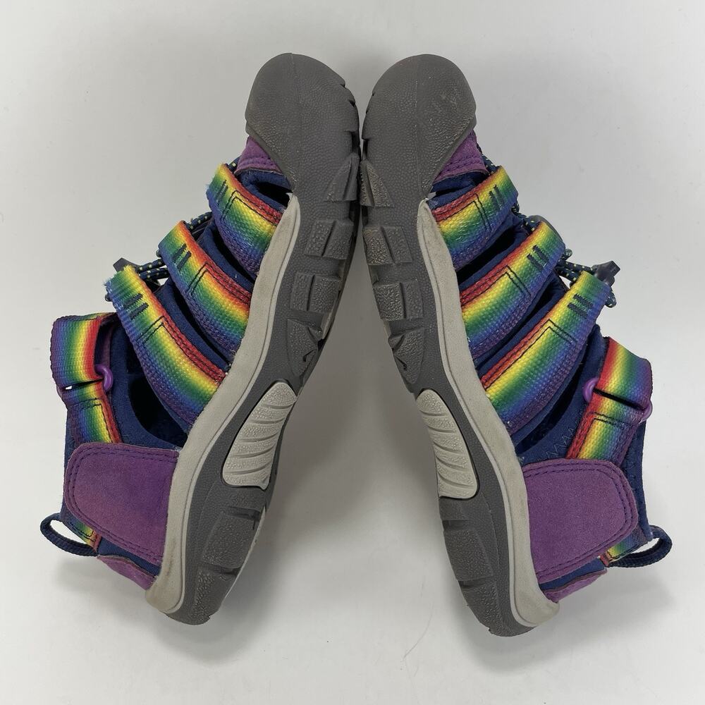KEEN Newport H2 Kids Sandals Size 1 US Purple Rainbow Tie Dye Water Shoes - Picture 6 of 9